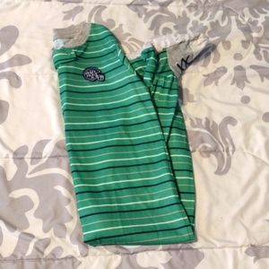 NWT Carter's Green Football Footed Pajamas: 24 Months